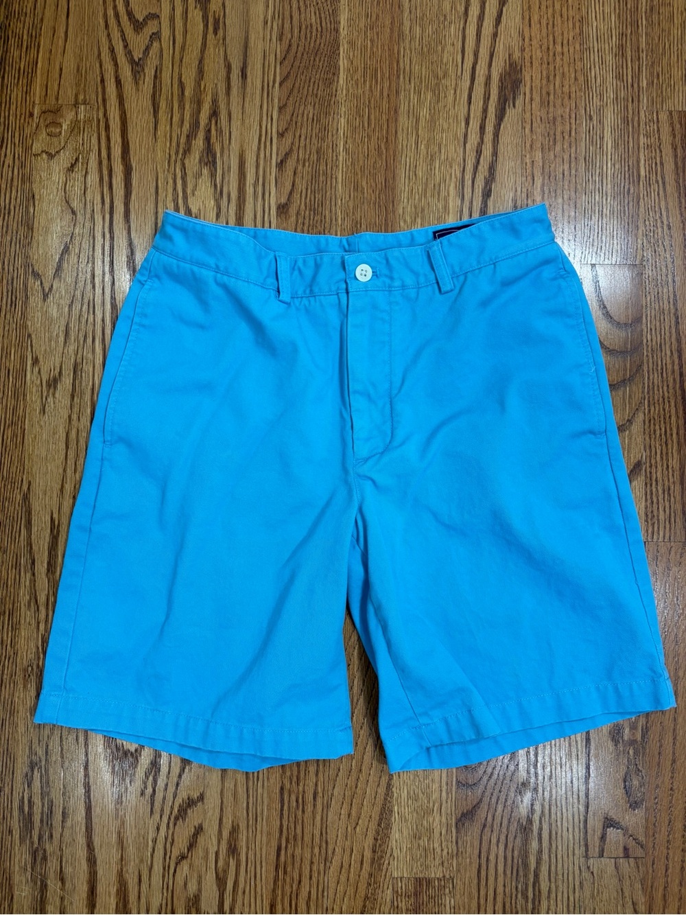Vineyard Vines 9" Bright Turquoise Flat-Front 100%Cotton Performance Shorts (30)